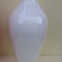 HT1011.1 Dia25xH61cm white lacquer vase