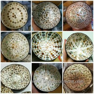 Vietnam coconut lacquer bowls