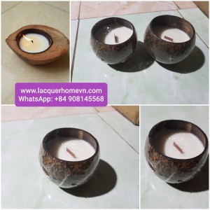 Coconut shell candle, soywax coconut shell HT263
