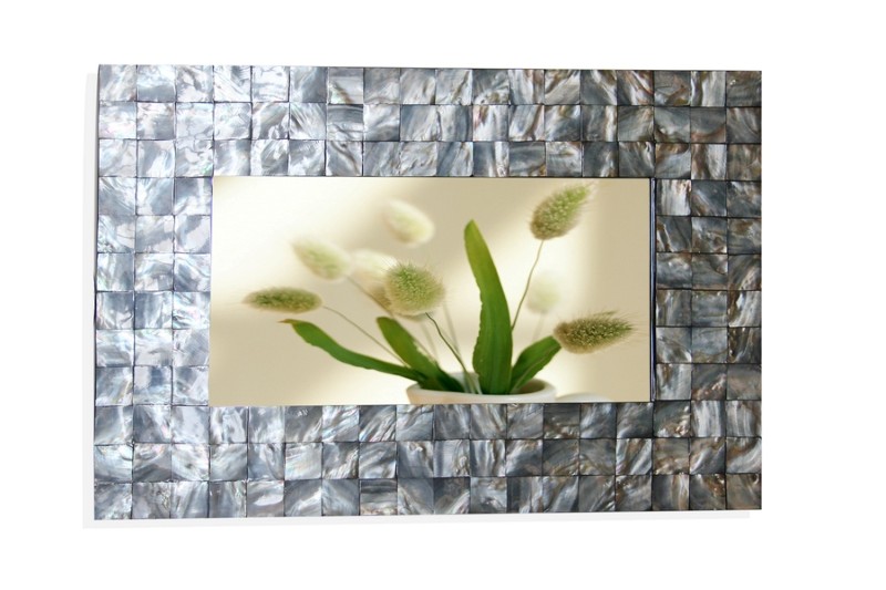HT3101 Rectangular mother of pearl inlay mirror frame