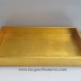 HT9433.2 Rectangular yellow metallic tray