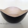 HT7001 bamboo lacquer fruit bowl black