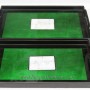 HT6746.3 lacquer tray organizer in metallic
