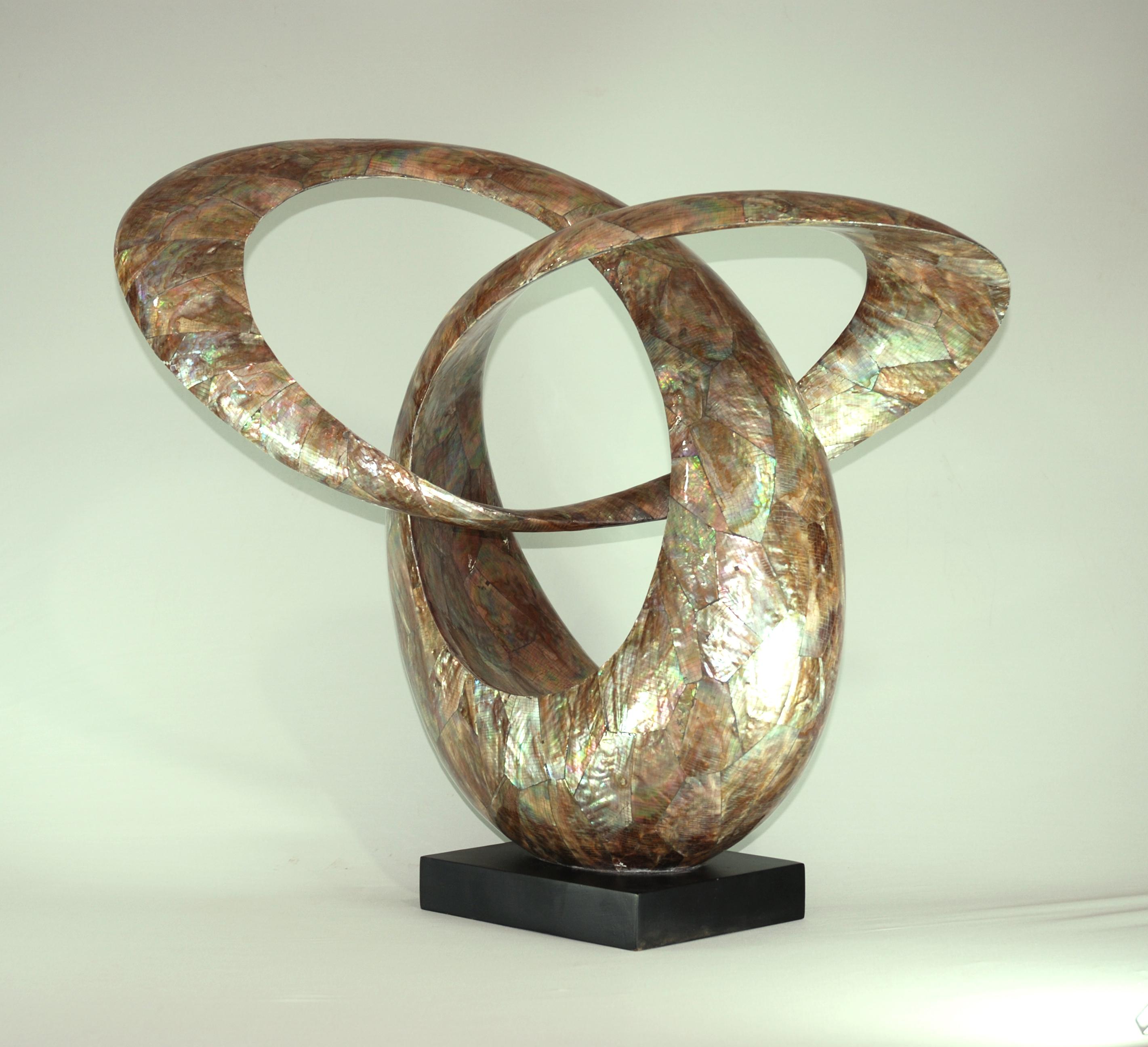 Mother of pearl abstract sculpture made in Vietnam