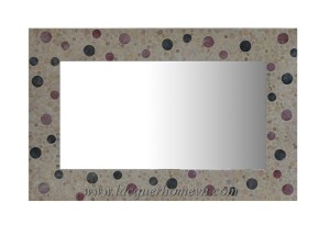 HT3135 Rectangular lacquer mother of pearl mirror
