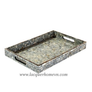 HT6731 Rectangular MDF mother of pearl serving tray