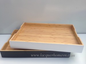 HT6015 Veitnam bamboo lacquer serving tray