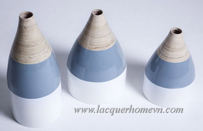 HT1138 Spun bamboo table flower vase