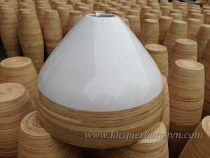 HT2018 Spun bamboo lampshade