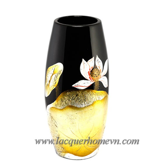 HT6016-ceramic-lacquer-vase-with-lotus-flower-hand-drawing