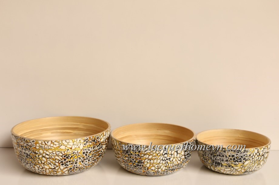 HT5608 Eggshell lacquer bowl Vietnam